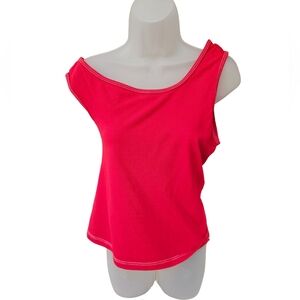 Jacquemus red asymmetric top